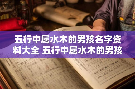 五行中属水木的男孩名字资料大全 五行中属水木的男孩名字资料大全及寓意