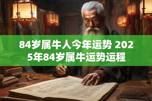 84岁属牛人今年运势 2025年84岁属牛运势运程