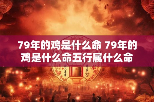 79年的鸡是什么命 79年的鸡是什么命五行属什么命