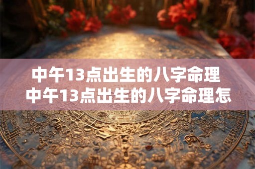 中午13点出生的八字命理 中午13点出生的八字命理怎么样