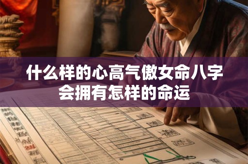 什么样的心高气傲女命八字会拥有怎样的命运