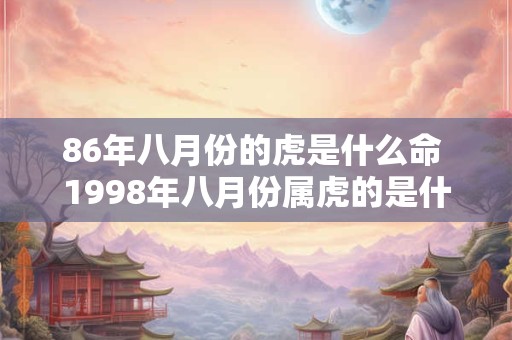 86年八月份的虎是什么命 1998年八月份属虎的是什么命