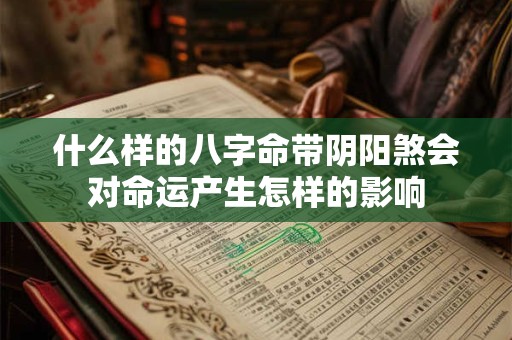 什么样的八字命带阴阳煞会对命运产生怎样的影响