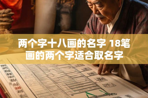 两个字十八画的名字 18笔画的两个字适合取名字