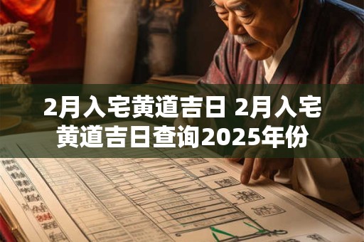 2月入宅黄道吉日 2月入宅黄道吉日查询2025年份