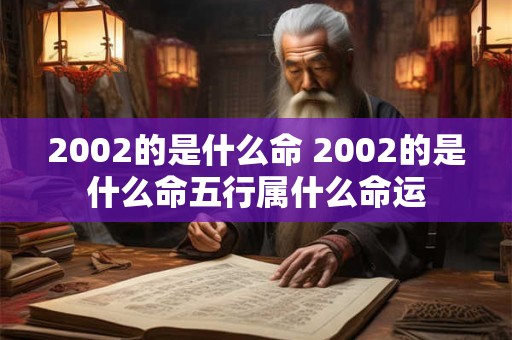 2002的是什么命 2002的是什么命五行属什么命运