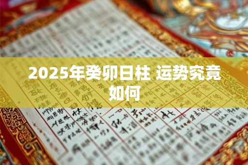 2025年癸卯日柱 运势究竟如何