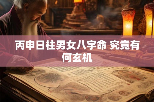 丙申日柱男女八字命 究竟有何玄机 丙申日柱男女八字命 究竟有何玄机