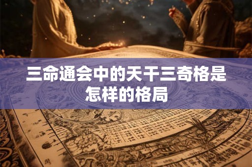 三命通会中的天干三奇格是怎样的格局