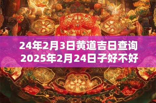 24年2月3日黄道吉日查询 2025年2月24日子好不好老黄历查询