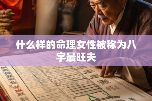 什么样的命理女性被称为八字最旺夫