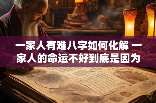 一家人有难八字如何化解 一家人的命运不好到底是因为什么