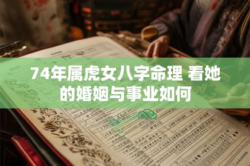 74年属虎女八字命理 看她的婚姻与事业如何
