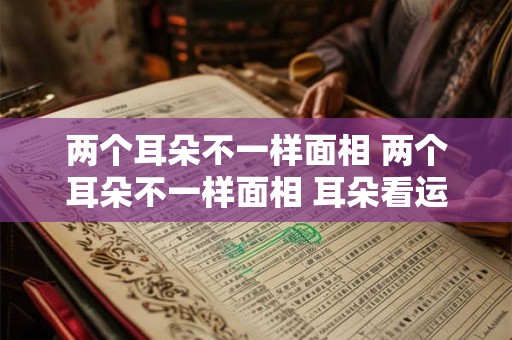 两个耳朵不一样面相 两个耳朵不一样面相 耳朵看运势