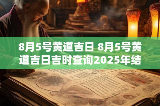 8月5号黄道吉日 8月5号黄道吉日吉时查询2025年结婚 8月5号黄道吉日 8月5号黄道吉日吉时查询2025年结婚
