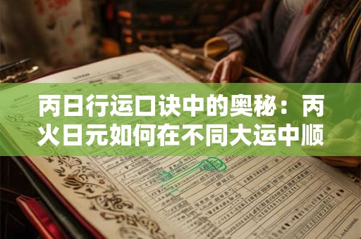 丙日行运口诀中的奥秘：丙火日元如何在不同大运中顺遂前行