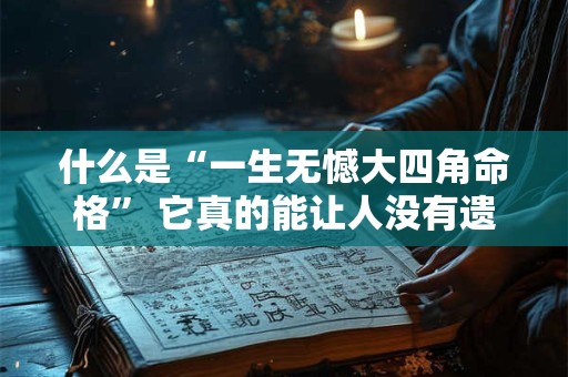 什么是“一生无憾大四角命格” 它真的能让人没有遗憾吗