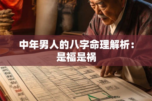 中年男人的八字命理解析：是福是祸