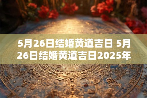 5月26日结婚黄道吉日 5月26日结婚黄道吉日2025年