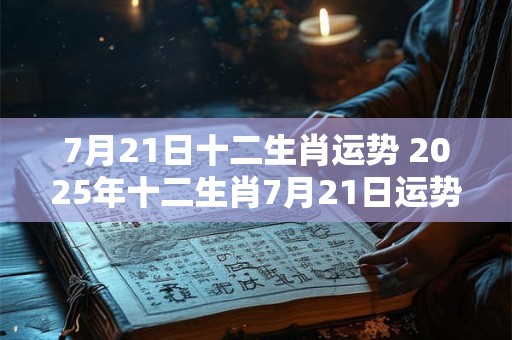 7月21日十二生肖运势 2025年十二生肖7月21日运势