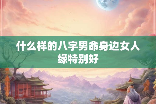 什么样的八字男命身边女人缘特别好