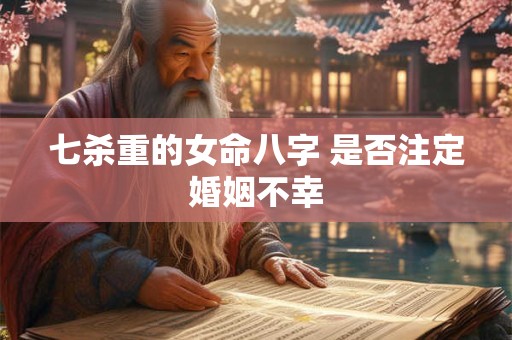 七杀重的女命八字 是否注定婚姻不幸