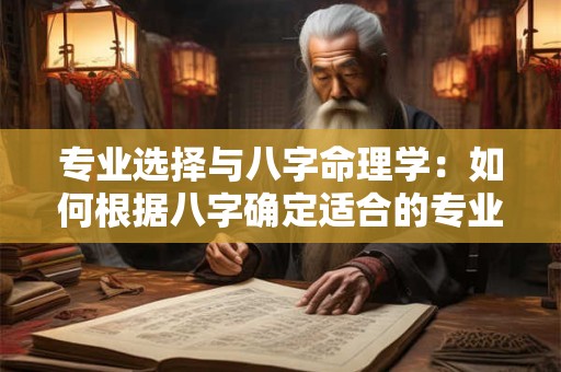 专业选择与八字命理学：如何根据八字确定适合的专业