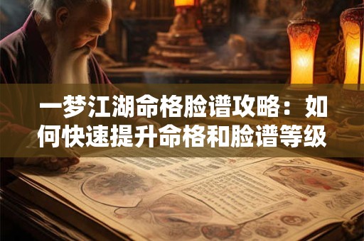 一梦江湖命格脸谱攻略：如何快速提升命格和脸谱等级