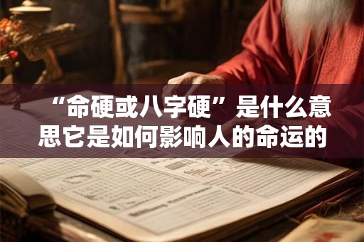 “命硬或八字硬”是什么意思它是如何影响人的命运的 “命硬或八字硬”是什么意思它是如何影响人的命运的