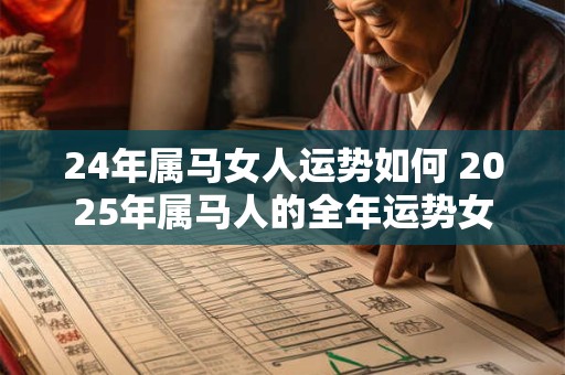 24年属马女人运势如何 2025年属马人的全年运势女