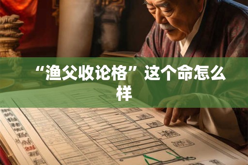 “渔父收论格”这个命怎么样