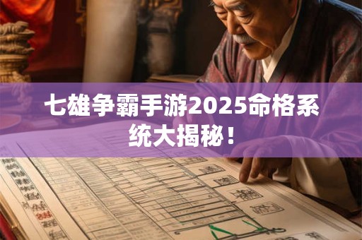 七雄争霸手游2025命格系统大揭秘！