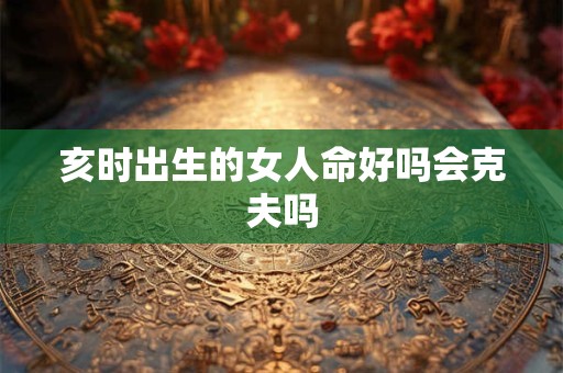 亥时出生的女人命好吗会克夫吗