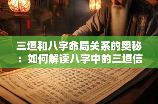 三垣和八字命局关系的奥秘：如何解读八字中的三垣信息