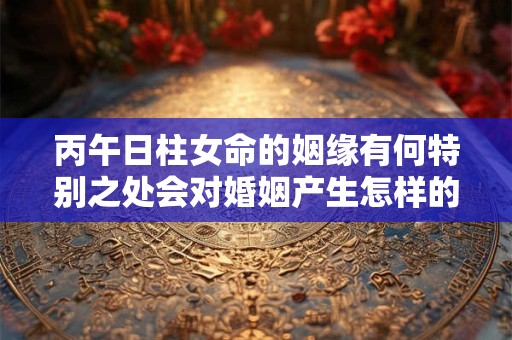 丙午日柱女命的姻缘有何特别之处会对婚姻产生怎样的影响