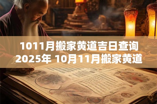 1011月搬家黄道吉日查询2025年 10月11月搬家黄道吉日查询2025年