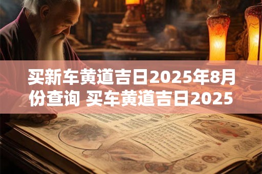 买新车黄道吉日2025年8月份查询 买车黄道吉日2025年8月份黄道吉日查询