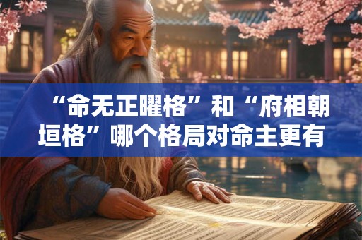 “命无正曜格”和“府相朝垣格”哪个格局对命主更有利 “命无正曜格”和“府相朝垣格”哪个格局对命主更有利