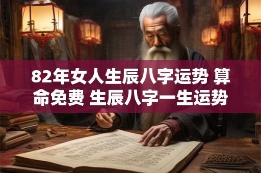82年女人生辰八字运势 算命免费 生辰八字一生运势