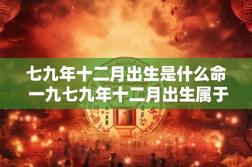 七九年十二月出生是什么命 一九七九年十二月出生属于什么命