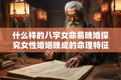 什么样的八字女命易晚婚探究女性婚姻晚成的命理特征