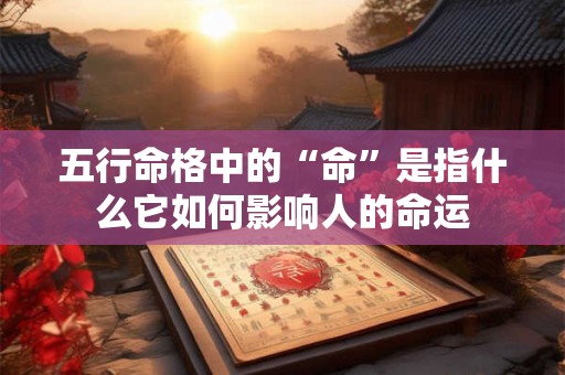 五行命格中的“命”是指什么它如何影响人的命运