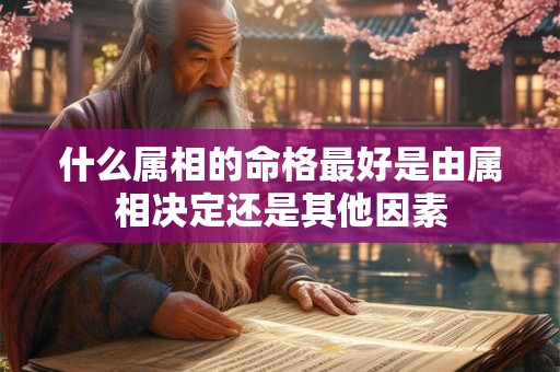 什么属相的命格最好是由属相决定还是其他因素