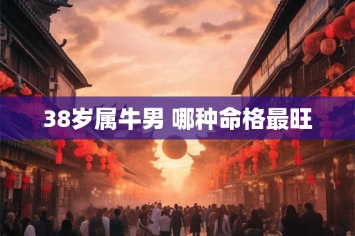 38岁属牛男 哪种命格最旺
