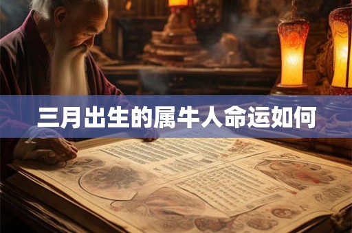 三月出生的属牛人命运如何