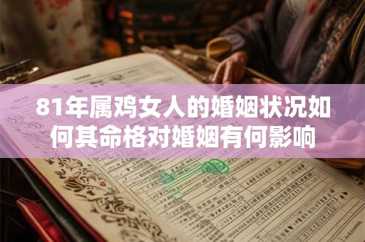 81年属鸡女人的婚姻状况如何其命格对婚姻有何影响