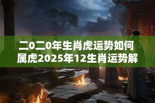 二0二0年生肖虎运势如何 属虎2025年12生肖运势解析