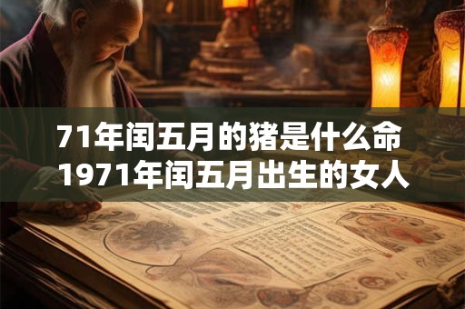 71年闰五月的猪是什么命 1971年闰五月出生的女人命好吗