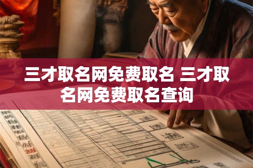 三才取名网免费取名 三才取名网免费取名查询