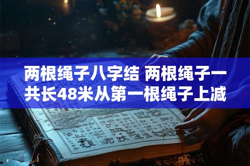 两根绳子八字结 两根绳子一共长48米从第一根绳子上减去